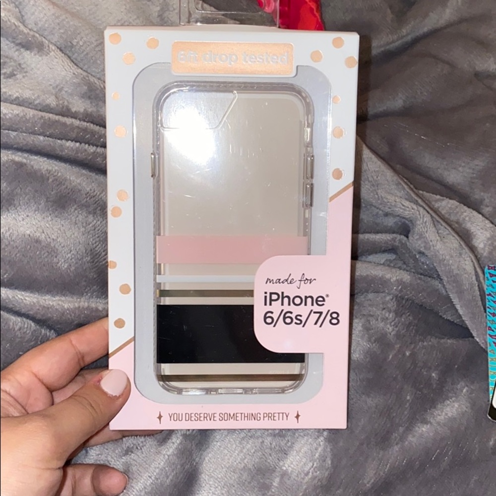 Clear phone case with design